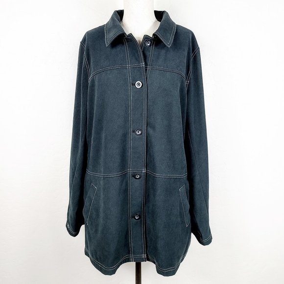Denim&Co Jackets & Blazers - Denim & Co Button-Front Field Jacket With Pockets
